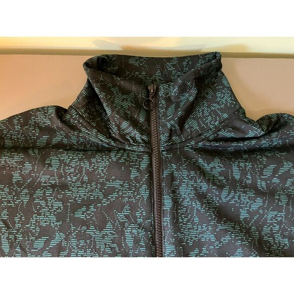 NWT Mondetta botanical print quarter zip fleece lined sweatshirt - Picture 8 of 12